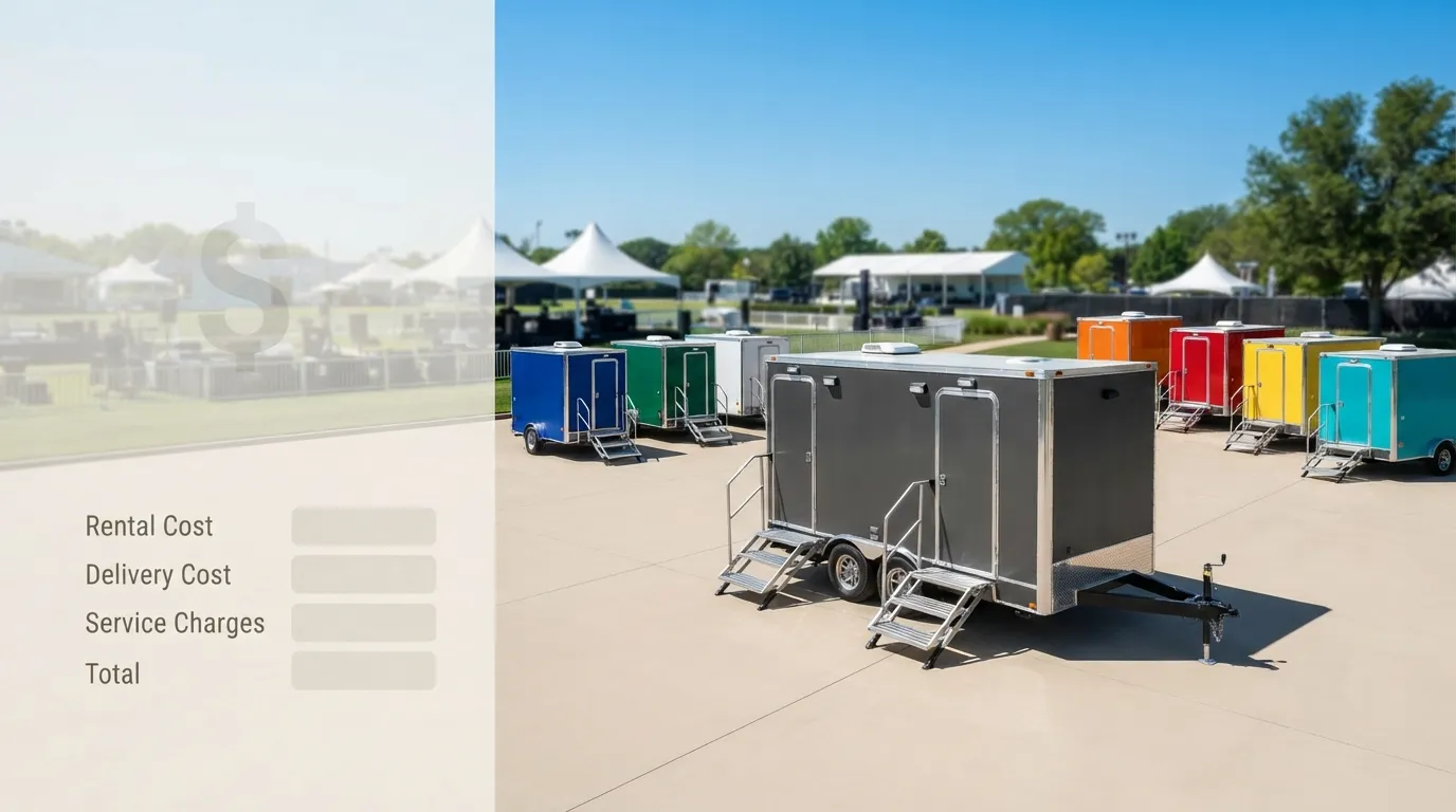 Restroom trailer rental cost in Jackson, MS